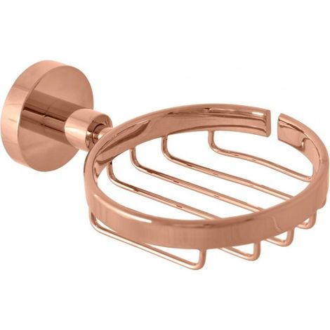 Porte-savon grille COLORADO en laiton rose gold poli 16,05x5,3 cm (1/2)