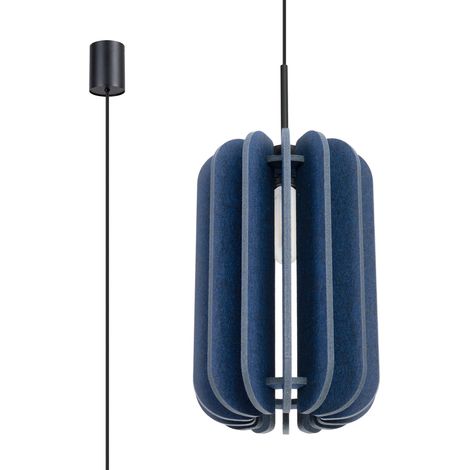 Lampe à suspension Mula 27 bleu marine (1/2)
