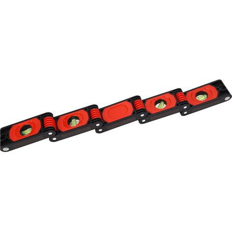 Règle de niveau à bulle repliable aimantée haute précision extensible outil de mesure d'angle 4 bulles ABS alu 600mm 1 pièce (1/5)