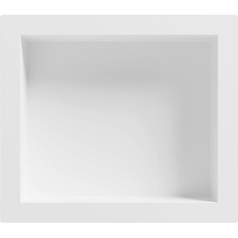 Mexen X-Wall-S Nischenregal SMC mit Flansch 35,5 x 40,7 cm, weiß - 1901354109 (1/2)