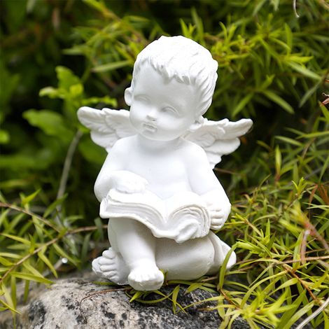 Support Pour Bougie Angel Wing - Statue En Résine Blanche - Forme De Cœur - Pour Décoration Intérieure Et Cérémonie Commémorative - 1 Pièce (1/5)