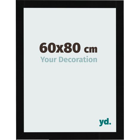 yd. - Cadre photo 60x80 - Noir Brillant - MDF - Bologna (1/5)
