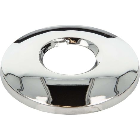 Rosace filetée - Lot de 1 - Laiton chromé - Cache tuyau Ø67mm - Salle de bain et cuisine - Diamètre 27mm (1/3)