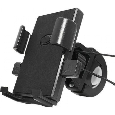 Support de téléphone pour moto, version améliorée [ne tombe jamais] [0 tremblement] [installation et retrait en 3 secondes] Support de téléphone rotatif pour vélo, scooter et trottinette (1/5)