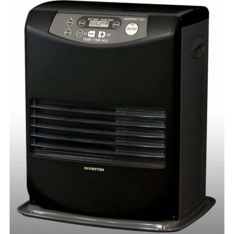 Poêle à pétrole électronique 3200 W – Programmation 24H – Gazéification à injection directe – Mode Booster – Acier mat black – Inverter