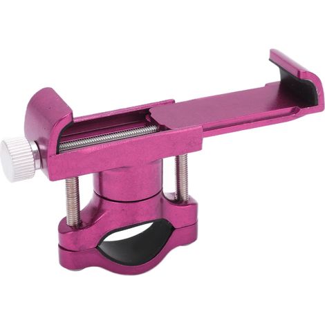 Robuster Handyhalter aus Aluminiumlegierung mit Inbusschlüssel für Fahrräder, Motorräder und Roller – Pink (1/5)