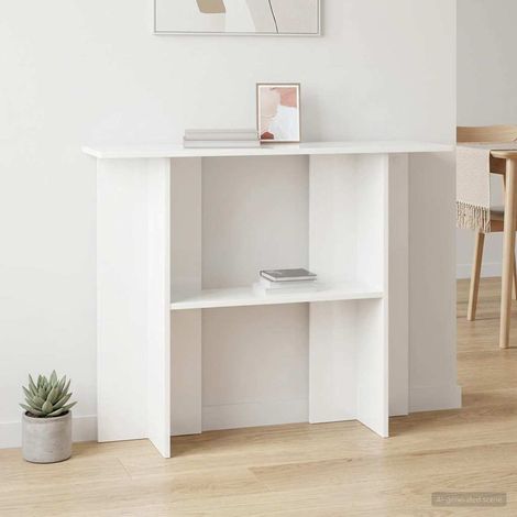 vidaXL Tavolo consolle Bianco 100 x 30 x 75 cm Legno