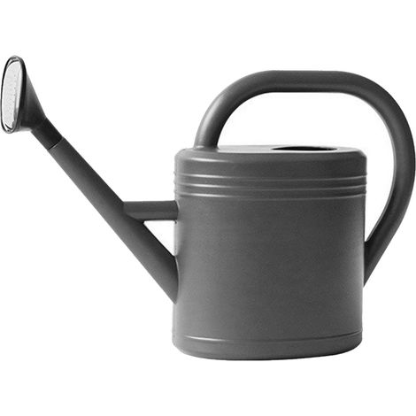 Arrosoir domestique en plastique de grande capacité, bouteille de plantation épaisse à Long bec pour jardin gris 8L (1/5)
