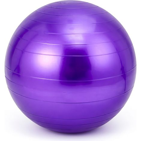 Ballon de yoga PVC violet 55 cm modèle 59 600g (1/5)
