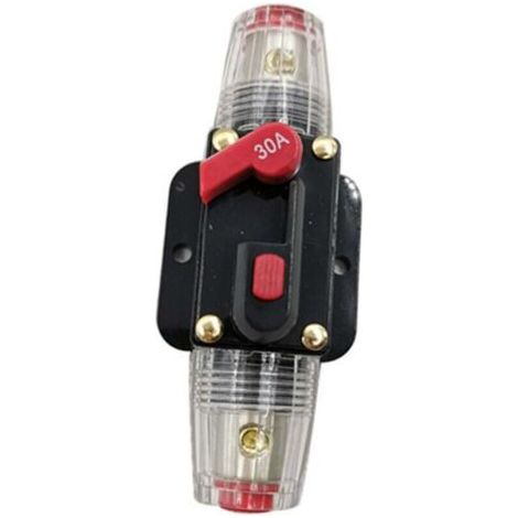 Auto-disjoncteur de réinitialisation (Taille : 30A) de l'inverseur de fusibles pour la voiture Marine système de bateau de protection-12V-24V