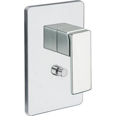 Façade mitigeur en laiton pour douche 2 sorties chrome QUADRI - CRISTINA ONDYNA QS68951 (1/2)