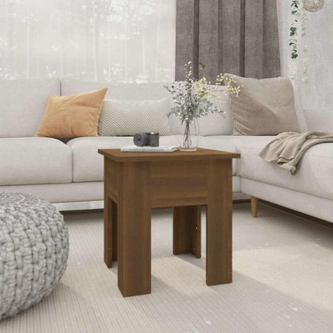 vidaXL Coffee Table Brown Oak 40x40x42 cm Engineered Wood (1/5)
