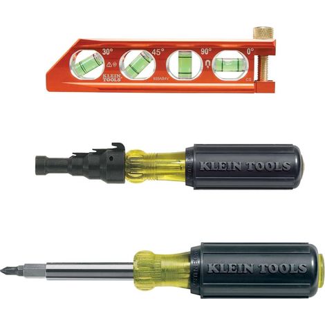 Kit tournevis alésoir avec alésoir de conduit, tournevis à alésoir et niveau magnétique, 3 pièces (1/5)
