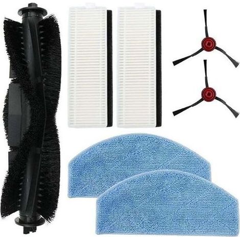 Niceminiwall Ensemble de brosse principale et chiffon de rechange pour aspirateur Laresar Mars 01, outils de nettoyage de sol, bro (1/4)