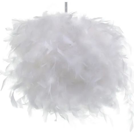 U-Do Lustre Suspension en Plumes Ø25 cm pour Chambre Décoration Cadeau d'enfant (1/4)