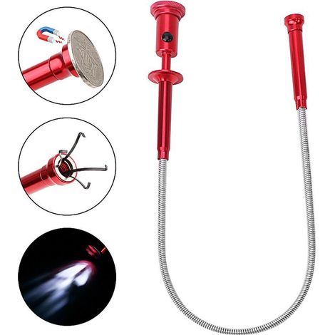 Outil de Ramassage Magnétique, Outil de Ramassage Magnétique Flexible Outil de Ramassage Magnétique 4 Outils de Ramassage de Grappin à Griffes Pickup d’Outil Magnétique, Ramassage d’Outil Magnétique