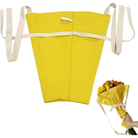 Sac à bouquet réutilisable avec poignée, en toile portable Sac de transport pour bouquet de fleurs, idéal pour les trajets, les sorties, les balades à cheval, les festivals, les fêtes et la décoratio