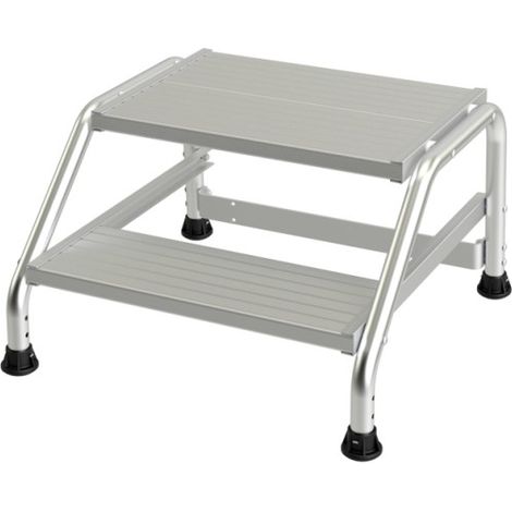 Marchepied tabouret industriel Alu Modul 2 marches - Tubesca (1/2)