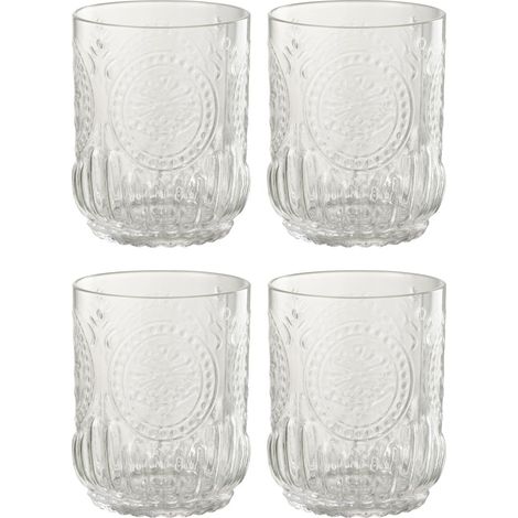 Lot de 4 Verres Design "Maya" 32cl Transparent