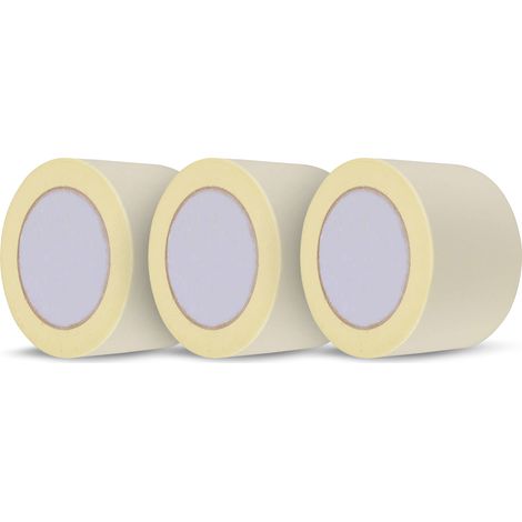 Dapetz ® Masking Tape Normal Painting Tape, 75mm x 50m Masking Indoor Outdoor Tape for Painting, Self-Adhesive Painters Tape, Low Tack Masking Tape for Decorating Models Walls (White) 3 Rolls (1/5)