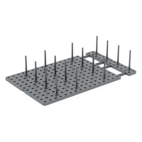 Organiseur de placards ajustable en plastique – Rangement pour contenants alimentaires, casseroles et couvercles – Installation rapide (1/5)