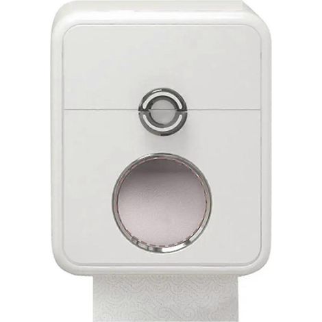 Porte-papier toilette pour salle de bain, porte-papier toilette avec tiroir, support mural pour rouleau de papier toilette, boîte à mouchoirs double compartiment (1/5)