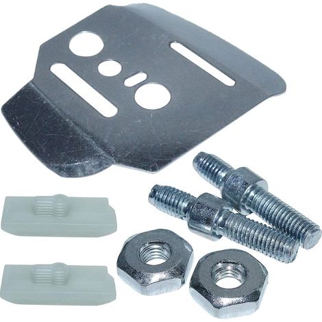 Bar Side Plate Collar Screw Nut Bar Stud Mental Hexagon Kit for Stihl 044 046 MS440 MS441 MS460 MS650 MS660 Chainsaw 1128 664 1001,1138 664 2400 (1/5)