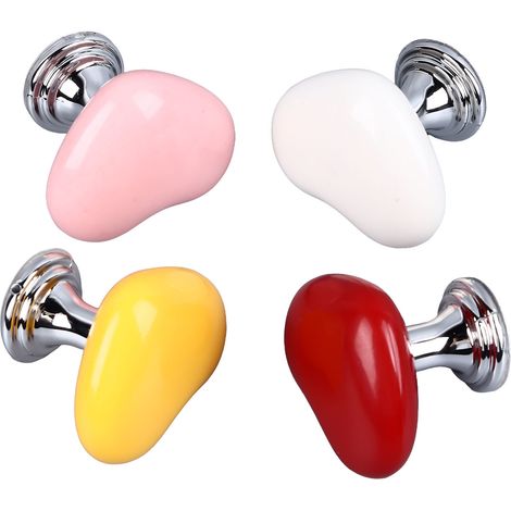 4 pièces de rechange pour bouton de chasse d'eau de réservoir de toilette en forme de cœur (1/5)