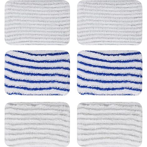 Chiffon Microfibre - Pour Balai Vapeur Rowenta Clean & Steam - Compatible Modèles RY7xxx RY8xxx ZR850002 - Lot de 6 Pièces (1/5)