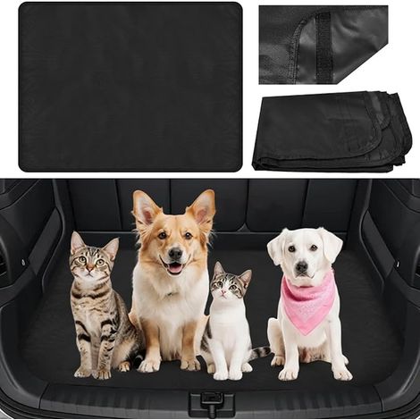 Housse de Protection Coffre Voiture pour Chien, Tapis Auto (1/4)