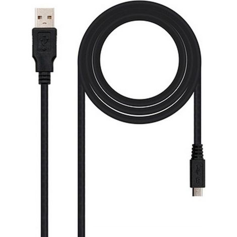 Nanocable - usb 2.0 cable 0.8m a/m-micro usb b/m connection pour charge/données pour smartphones, tablettes, etc. (1/3)