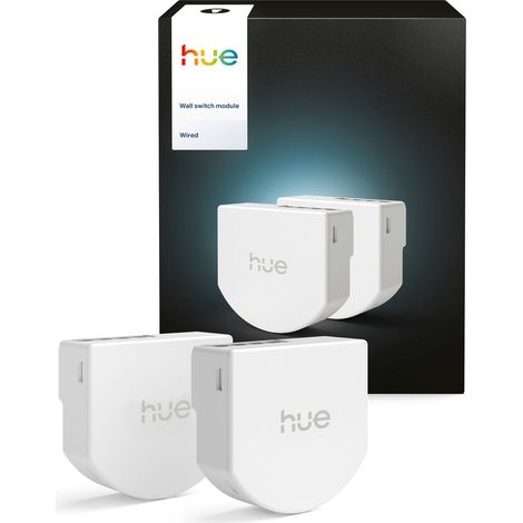 Philips Hue Modulo interruttore a parete Set di 2 Moduli di Commutazione (Bianco)