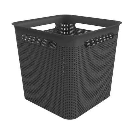 Rotho Caja de almacenamiento elegante antracita 18 litros (1/3)