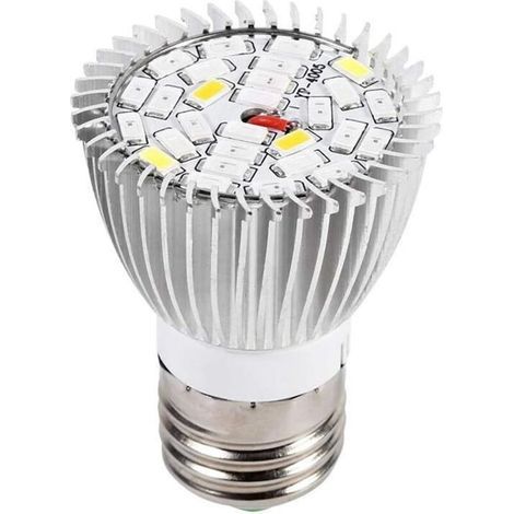 Growth Lamp Bulb, 10W E27 High Power LED Grow Light Bulb Full Spectrum Panel for Hydroponic Greenhouse Plants, Potted Plants, and Flower Growing Bulbs Indoor Growing Lamp (1/5)