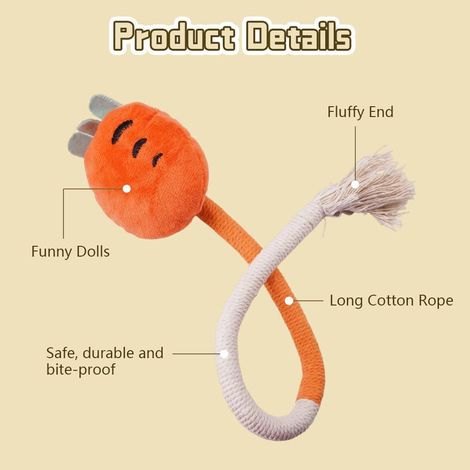 Carrot Shaped Kitten Teething Toy Gentle Touch Design Help Kitten Calm Mood While Playing