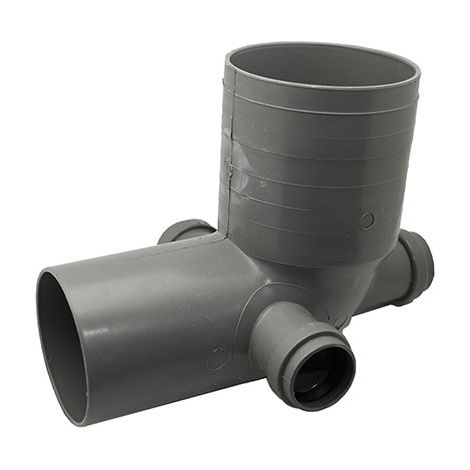 CURVA WC D.100 3 ATTACCHI Diam. 40 Destro/Sinistro/Poste