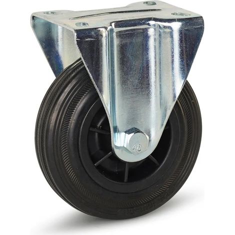 Roue fixe - MESO - Caoutchouc - 125mm - 90kg