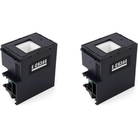 Deux boîtes de maintenance de cartouches d'encre C9344, pièces de rechange compatibles avec les imprimantes Epson XP-3100, XP-4100, XP-4101 et XP-4105. (1/5)