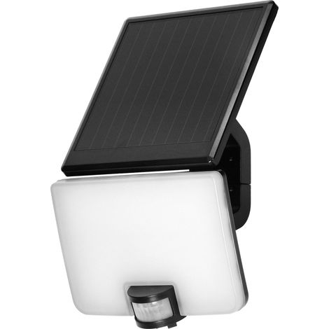 Orno Solar LED Fluter 10W Schwarz mit PIR-Bewegungsmelder