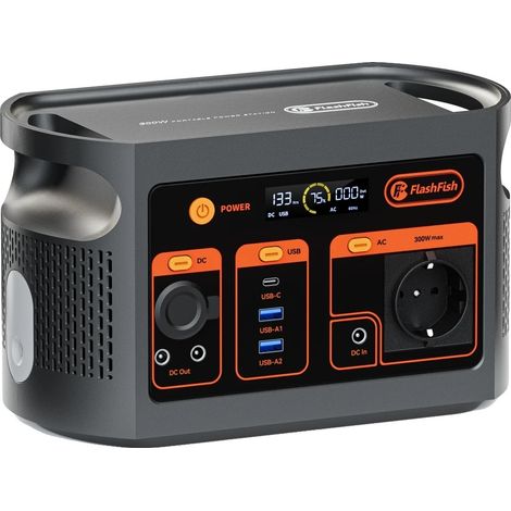 Estación de energía portátil, batería de 179,2 Wh, carga rápida de CA, FF Flashfish E103 (1/2)