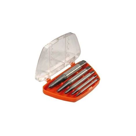 Schrauben- und Bolzenausdreher – 5-teiliges Set – Chrom-Molybdän-Stahl – Durchmesser 3,8 bis 10,6 mm – Einfache Handhabung