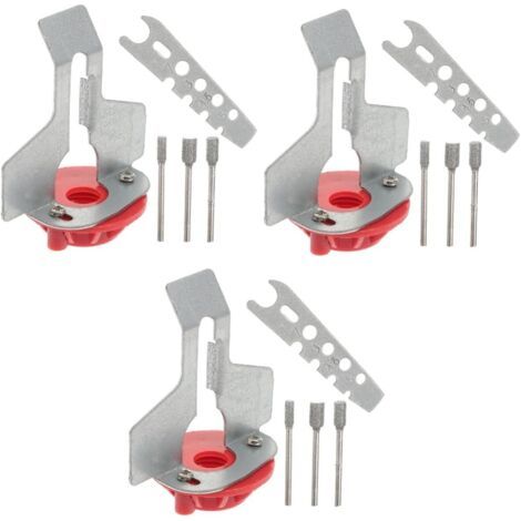 3ensembles Affûteur Électrique pour Tronçonneuse avec Guide Angle Et Accessoires De Polissage Outil Rotatif Multifonction Affûtage Lames Chaînes Améliorez - (1/5)