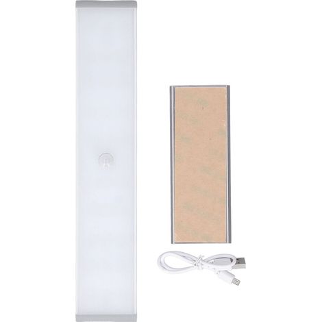 Helligkeitsregulierbare LED-Kleiderschrankleuchte mit Bewegungssensor, sichere kabellose Klebeschrankleuchte für den Einsatz bei Nacht, per USB wiederaufladbare kabellose Leuchte.
