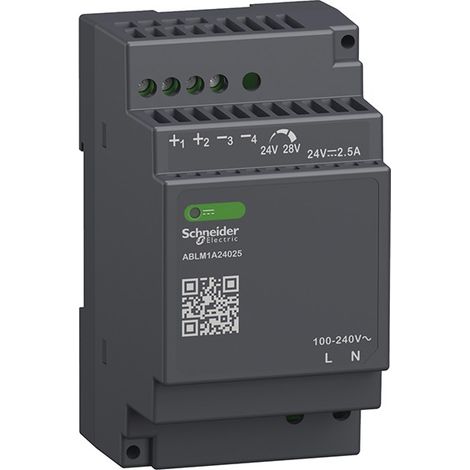 Fuente de alimentación regulada 100-240VAC 2.5A monofásica ABLM1A24025 de Schneider