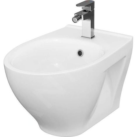 Cersanit Moduo - Bidet suspendu, trou pour robinet, blanc K116-026 (1/3)