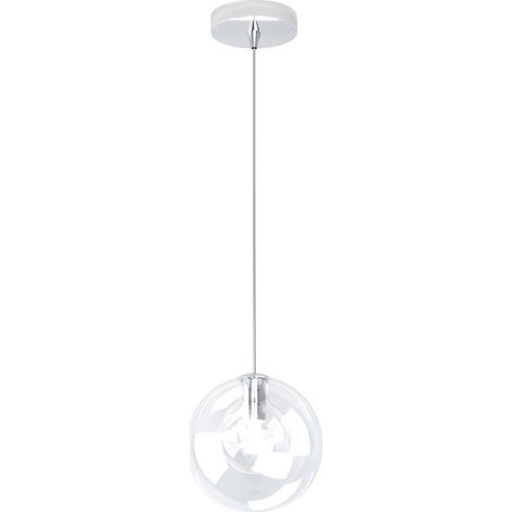 Sospensione Contemp Willow Metallo Cromo Vetro Trasparente 1 Luce G9 (1/4)