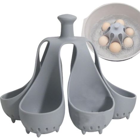Gadget De Cuisson D'oeufs En Silicone, Cuit 4/6 Oeufs À La Fois, Support D'oeufs À La Coque, Support De Stockage D'oeufs De Cuisine, Tasses À Oeufs, Cuiseur D'oeufs À La Coque Gadgets De Cuisine