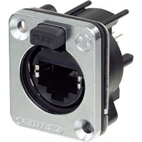 Neutrik  Chassisbuchse NE8FDV-SE-CON Buchse, Einbau vertikal   Polzahl Sensoren 8P8C Silber 1 St.