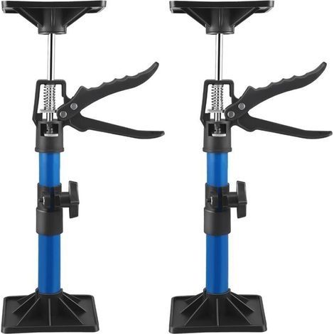 Etai Telescopique, 2 Pièces Reglable Support 30-59 cm Tendeur de Châssis Charge Maximale 40 kg pour Plafond Montage Plaques de Plâtre Armoires Cadres de Porte(30-59 cm) (1/4)