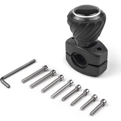 Volant de luxe Power Grip Spinner Knob Volant universel Convient aux voitures, camions, tracteurs, tondeuses à gazon, chariots élévateurs, etc. (1/5)